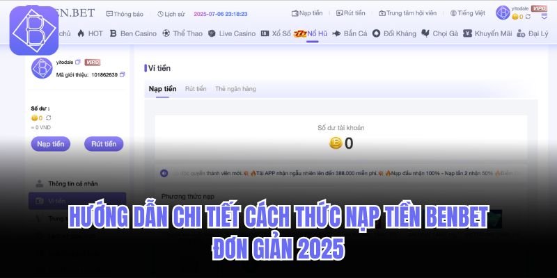 nạp tiền BENBET