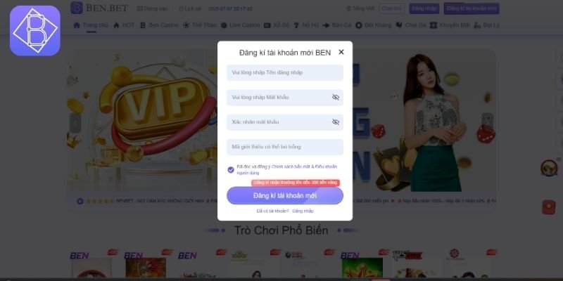 Người chơi cần nắm rõ một số điều kiện quan trọng khi đăng ký BENBET